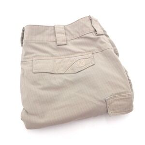 5.11 Tactical Icon Mens Size 34 Beige Ripstop Cargo Shorts Khaki Hiking Utility